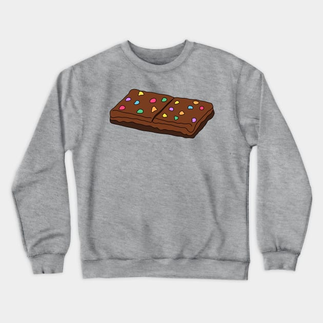 Cosmic Brownie Little Debbie Cake Crewneck Sweatshirt by Moon Ink Design